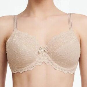Chantelle Rive Gauche #3281 Full Coverage Unlined Bra - Nude Cappuccino- 38DD